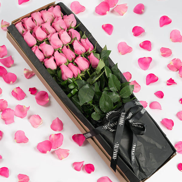 Soft Pink Rose Gift Box