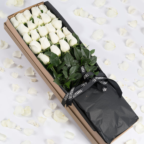 White Rose Gift Box