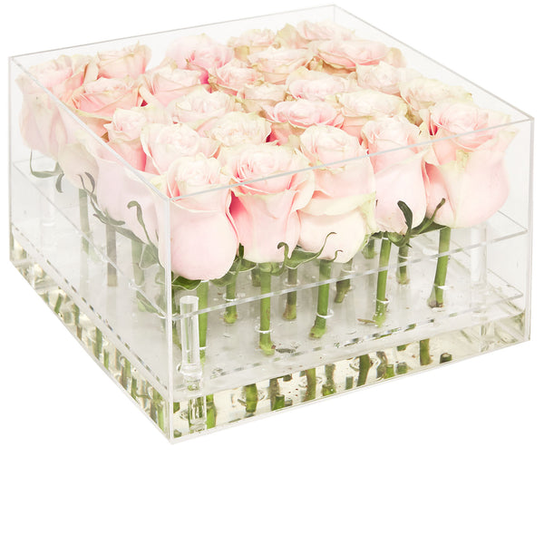 Soft Pink Boxed Roses